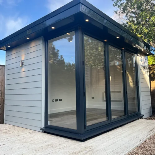 White Cladding Garden Room