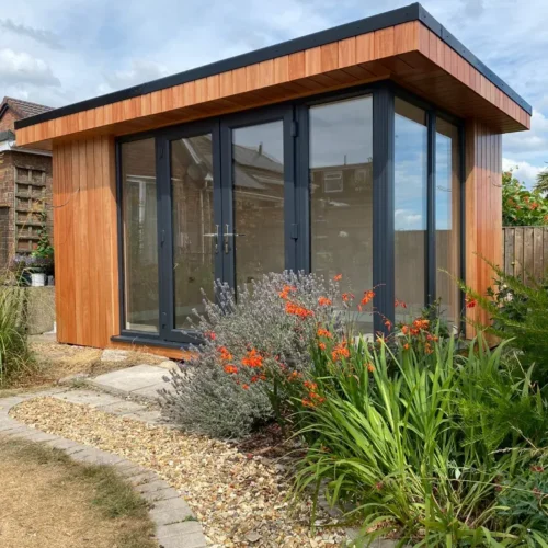 Garden Room with Bushes Planted around it