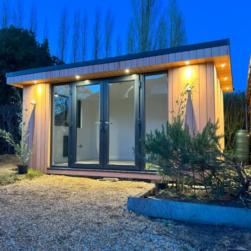 White Garden Room at Night
