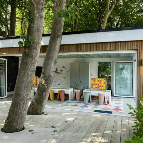 Decking around trees