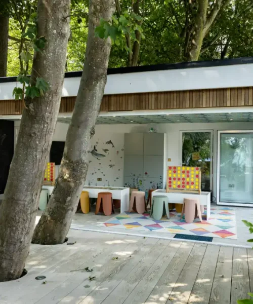Decking around trees