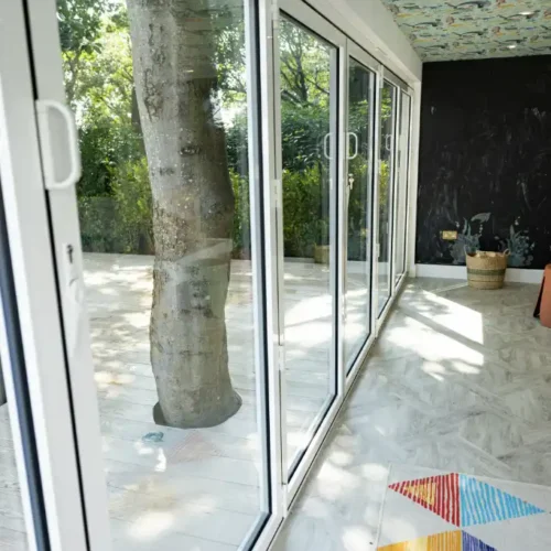 Coconuts Clubhouse Bi-fold Doors Close-up