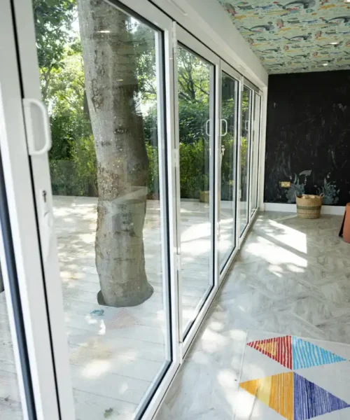 Coconuts Clubhouse Bi-fold Doors Close-up