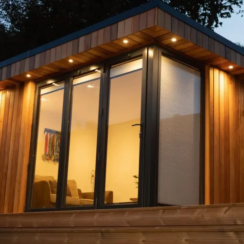 Garden Room at Night in Verwood