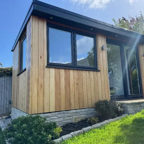 Garden Room in Swanage with upvc sliding doors