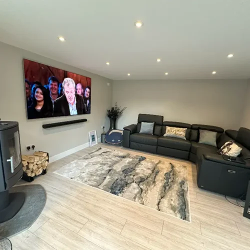 Garden Room with Sofa and TV