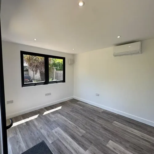 Inside Home Office and Gym Garden Room in Salisbury