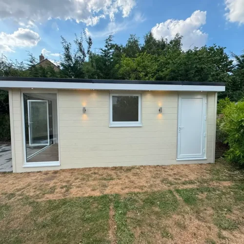 Shillingstone Office Garden Room Installation Side View