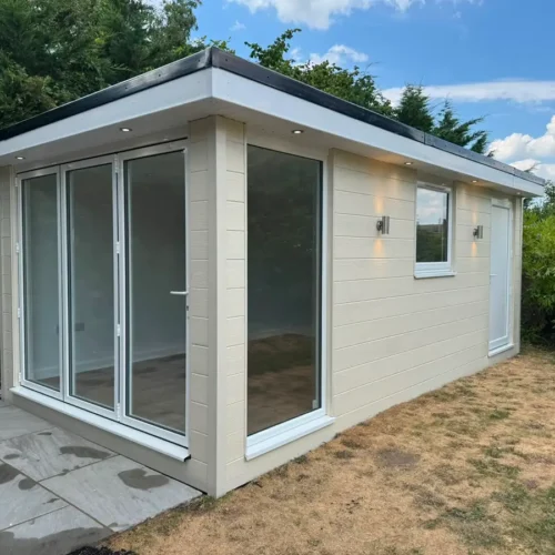 Shillingstone Office Garden Room with Cream Cladding