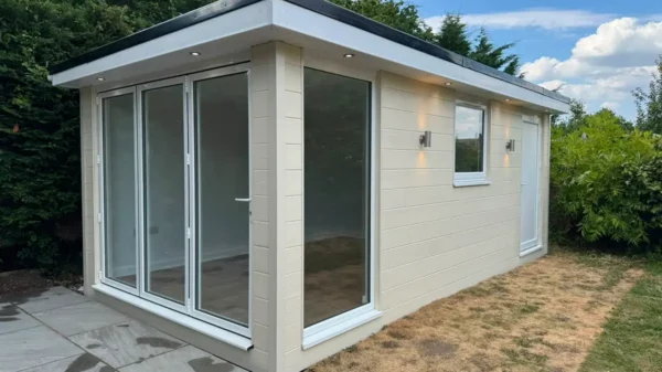 Shillingstone Office Garden Room with Cream Cladding